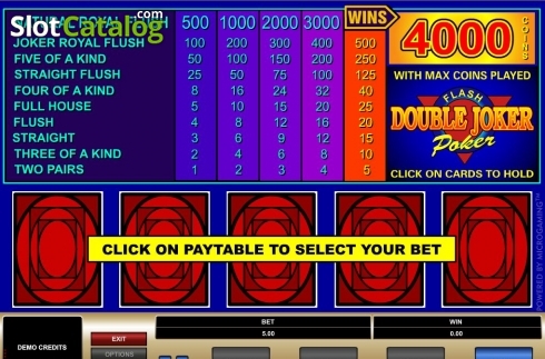 Οθόνη2. Double Joker (Microgaming) Κουλοχέρης 