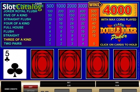 Οθόνη4. Double Joker (Microgaming) Κουλοχέρης 