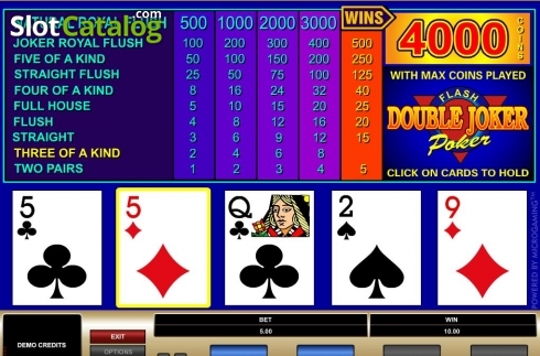 Οθόνη5. Double Joker (Microgaming) Κουλοχέρης 