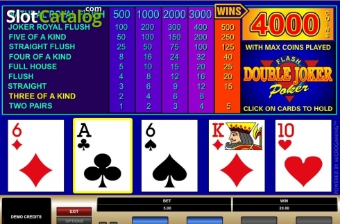 Οθόνη6. Double Joker (Microgaming) Κουλοχέρης 
