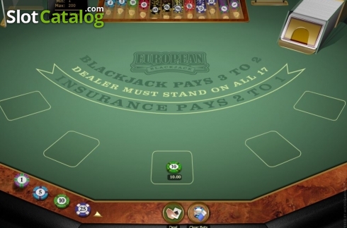 Οθόνη2. European Blackjack Gold (Microgaming) Κουλοχέρης 