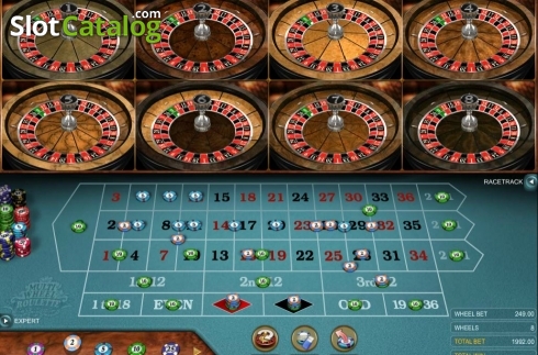 Οθόνη3. Multi Wheel Roulette Gold Κουλοχέρης