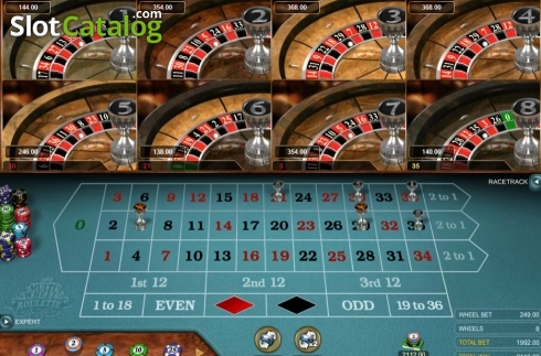 Οθόνη4. Multi Wheel Roulette Gold Κουλοχέρης