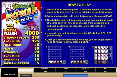 Οθόνη2. Jacks or Better MH (Microgaming) Κουλοχέρης