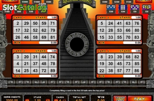 Οθόνη2. Mayan Bingo Κουλοχέρης