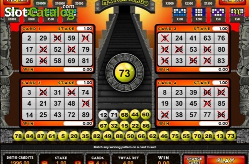 Οθόνη3. Mayan Bingo Κουλοχέρης