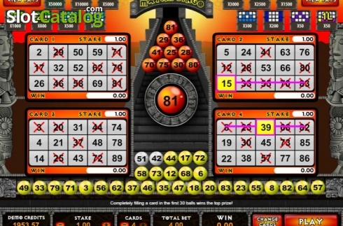 Οθόνη5. Mayan Bingo Κουλοχέρης