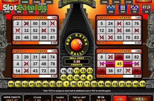 Οθόνη6. Mayan Bingo Κουλοχέρης