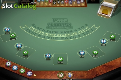Οθόνη2. Perfect Pairs European Blackjack Gold MH Κουλοχέρης