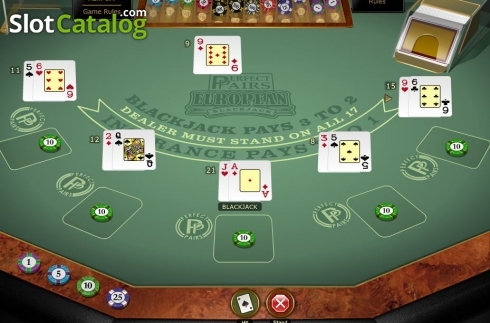 Οθόνη3. Perfect Pairs European Blackjack Gold MH Κουλοχέρης