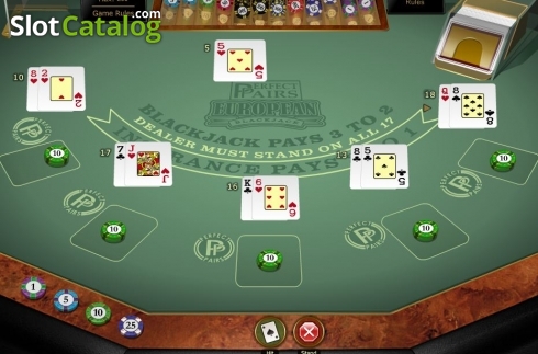 Οθόνη5. Perfect Pairs European Blackjack Gold MH Κουλοχέρης
