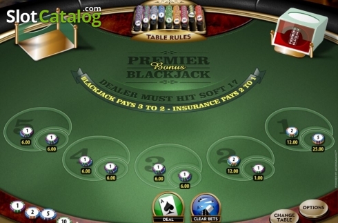 Οθόνη3. Premier Euro Bonus Blackjack MH Κουλοχέρης