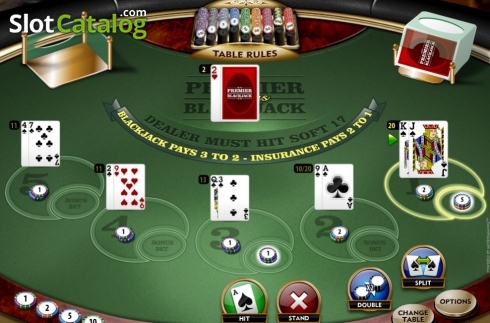 Οθόνη4. Premier Euro Bonus Blackjack MH Κουλοχέρης