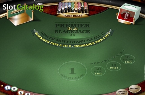 Οθόνη2. Premier Hi Lo Blackjack Κουλοχέρης