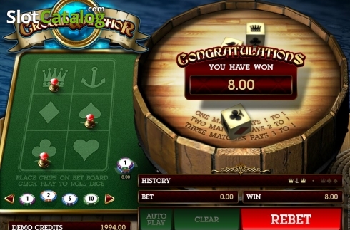 Οθόνη4. Crown and Anchor (Microgaming) Κουλοχέρης