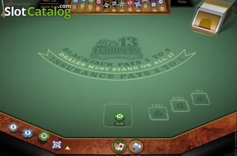 Οθόνη2. Hi Lo 13 European Blackjack Gold Κουλοχέρης