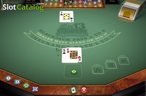 Οθόνη3. Hi Lo 13 European Blackjack Gold Κουλοχέρης