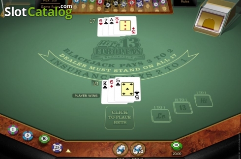 Οθόνη4. Hi Lo 13 European Blackjack Gold Κουλοχέρης