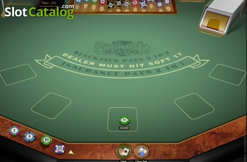 Οθόνη2. Spanish 21 Blackjack Gold Κουλοχέρης