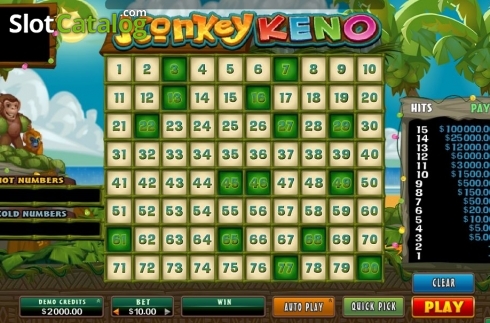 Οθόνη3. Monkey Keno Κουλοχέρης