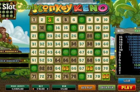 Οθόνη5. Monkey Keno Κουλοχέρης