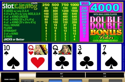 Οθόνη3. Double Double Bonus Poker (Microgaming) Κουλοχέρης