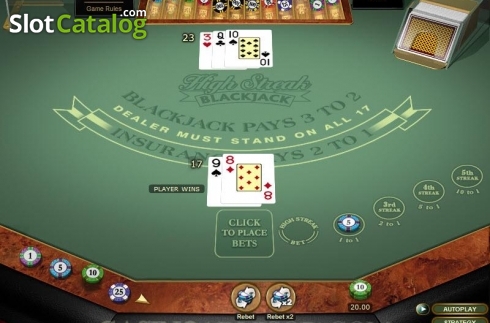 Οθόνη2. High Streak Blackjack Gold Κουλοχέρης