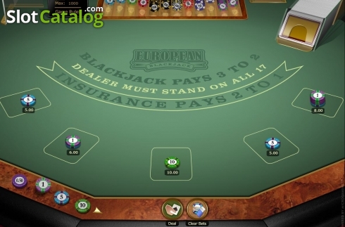 Οθόνη2. European Blackjack Gold MH Κουλοχέρης
