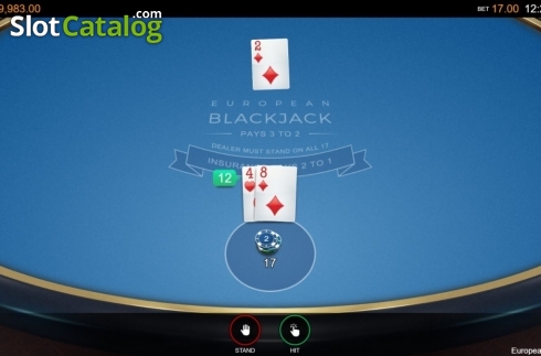 Οθόνη3. European Blackjack (Switch Studios) Κουλοχέρης