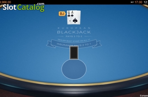 Οθόνη4. European Blackjack (Switch Studios) Κουλοχέρης