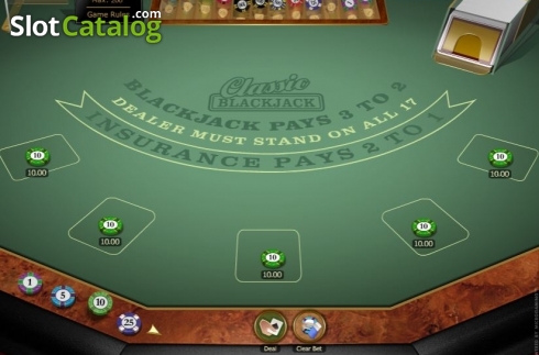 Οθόνη2. Classic Blackjack MH Gold Κουλοχέρης