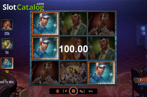 Οθόνη5. Lost Vegas Survivors Scratch Κουλοχέρης 