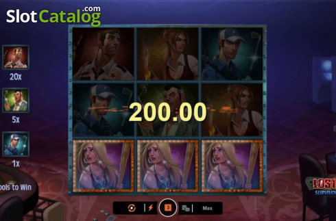 Οθόνη6. Lost Vegas Survivors Scratch Κουλοχέρης 