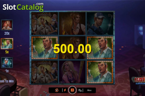 Οθόνη7. Lost Vegas Survivors Scratch Κουλοχέρης 
