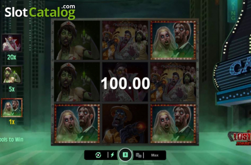Οθόνη5. Lost Vegas Zombie Scratch Κουλοχέρης