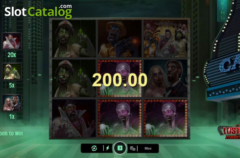 Οθόνη6. Lost Vegas Zombie Scratch Κουλοχέρης
