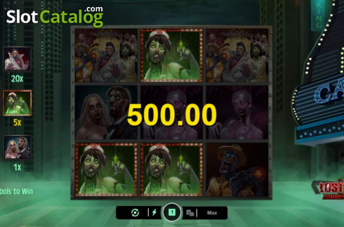 Οθόνη7. Lost Vegas Zombie Scratch Κουλοχέρης