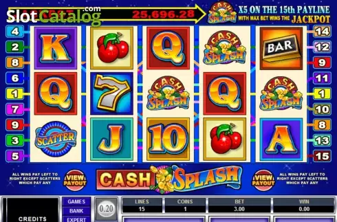 Οθόνη2. Cash Splash Κουλοχέρης