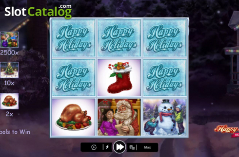 Οθόνη3. Happy Holidays Scratch Κουλοχέρης
