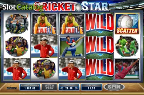 Οθόνη5. Cricket Star Κουλοχέρης