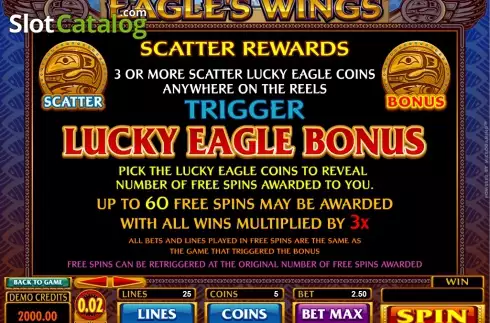 Οθόνη2. Eagle's Wings Κουλοχέρης 