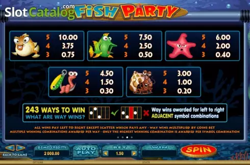Οθόνη4. Fish Party Κουλοχέρης
