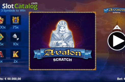 Οθόνη2. Avalon Scratch Κουλοχέρης