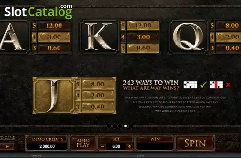 Οθόνη5. Game of Thrones 243 Ways Κουλοχέρης