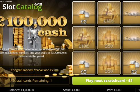 Οθόνη3. 100k Cash Κουλοχέρης 