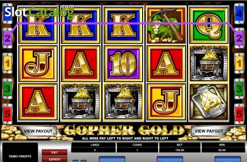 Οθόνη4. Gopher Gold Κουλοχέρης
