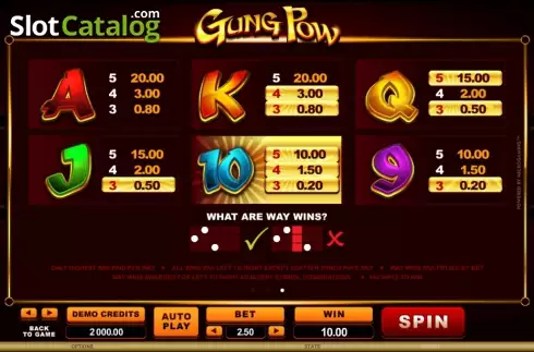 Οθόνη4. Gung Pow Κουλοχέρης