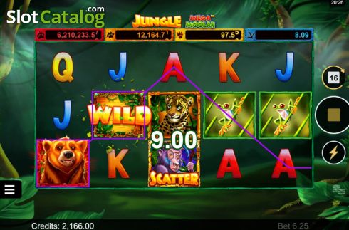 Οθόνη4. Jungle Mega Moolah Κουλοχέρης