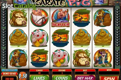 Οθόνη6. Karate Pig Κουλοχέρης 