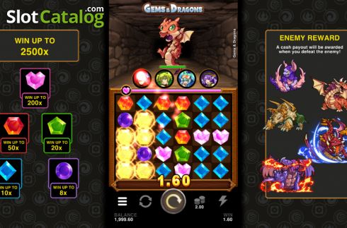 Οθόνη3. Gems and Dragons Hyper Clusters Κουλοχέρης
